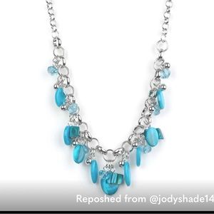 I want to SEA the world Blue Necklace and bracelet by paparazzi .